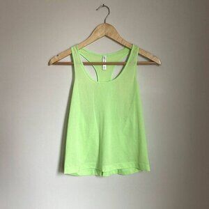 Athleta Neon Green Sheer Racerback Tank Top
